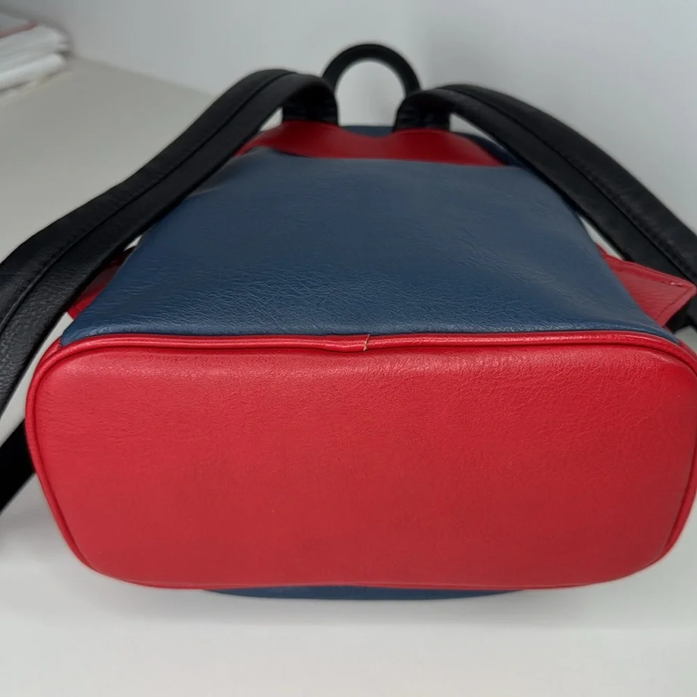 Loungefly marvel captain marvel gold red and blue backpack purse cosplay bag